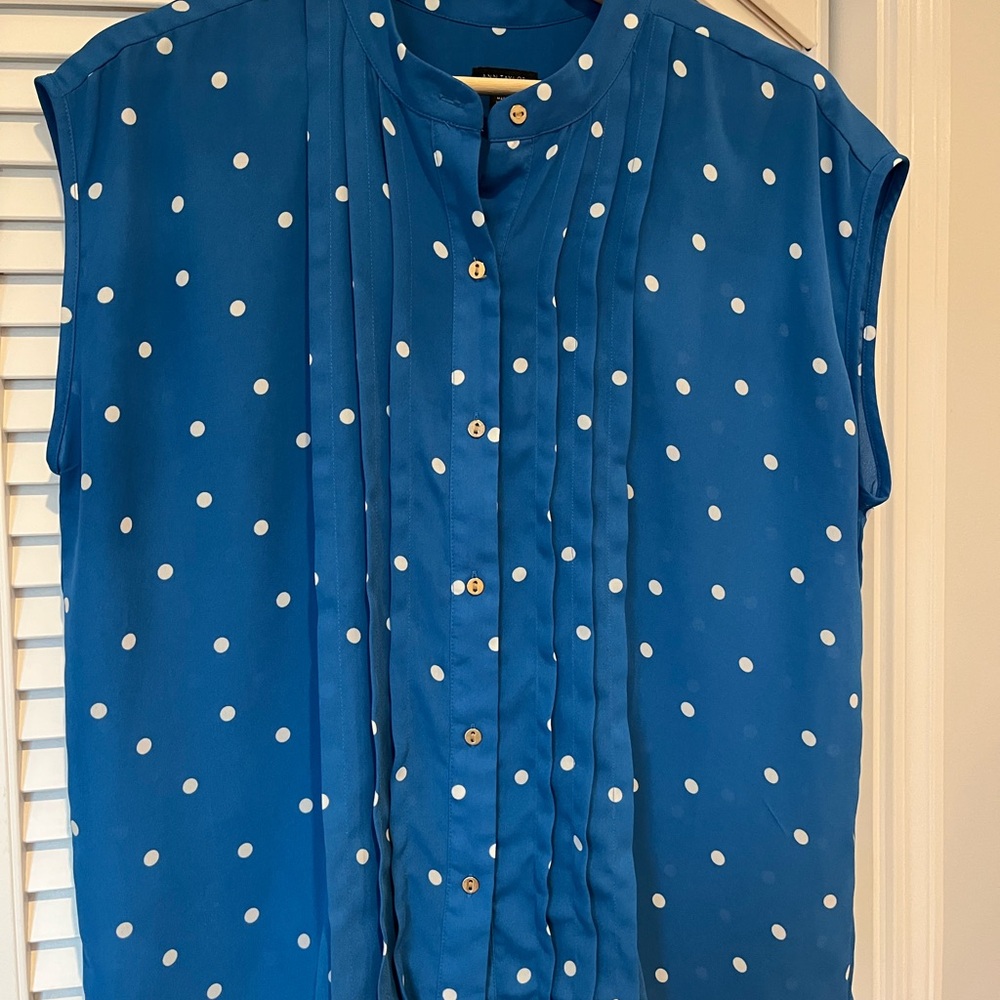 Ann Taylor Polkadot Blouse